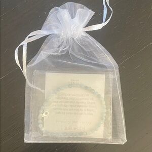 Aquamarine Beaded Bracelet by Tiny Rituals